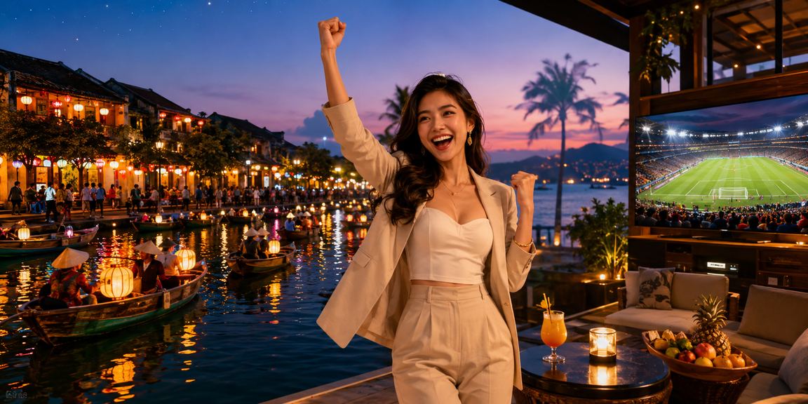 Không khí lễ hội và ánh đèn lồng Hội An gợi nhắc sự cân bằng giữa vui chơi và cuộc sống